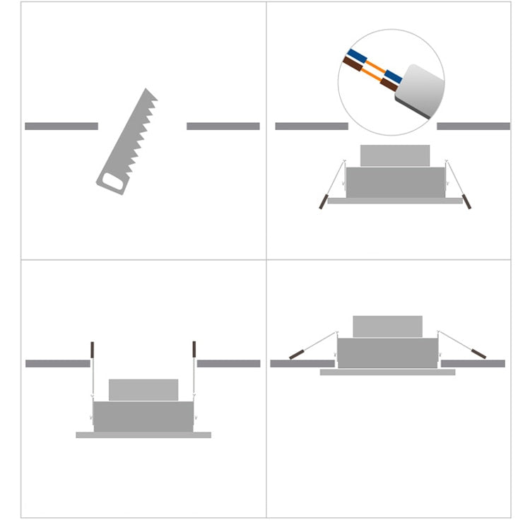 Double square Dimmable Led downlight light COB Ceiling SpotLight 14W 20W 24W 30 WLED ceiling recessed Lights Indoor Lighting