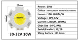 LED Chip Light 10pcs a lot 3W 5W 7W 10W LED COB Light Bulb On Board High Power Lamp SpotLight Downlight Lamps