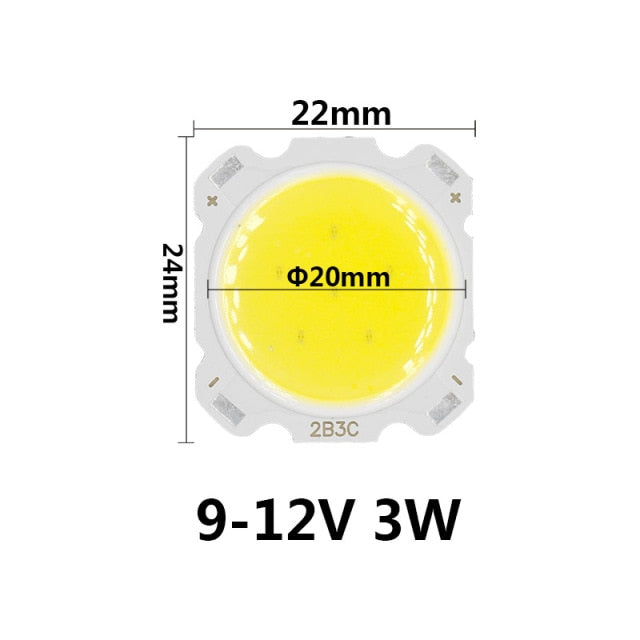 LED Chip Light 10pcs a lot 3W 5W 7W 10W LED COB Light Bulb On Board High Power Lamp SpotLight Downlight Lamps