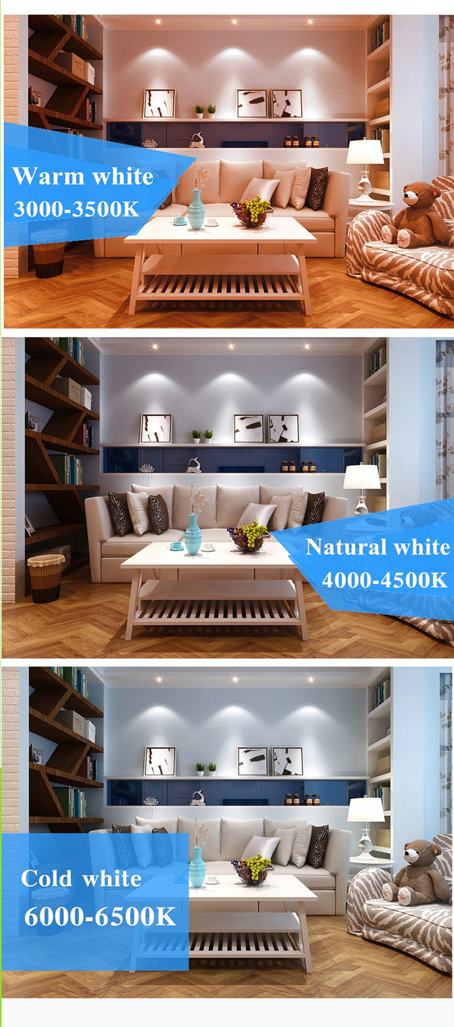 DBF Dimmable LED Downlight 3W 4W 6W 9W 12W 15W 18W Ceiling Recessed Round LED Panel Light White/Warm White for Kitchen Bathroom