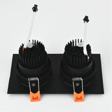 Square Dimmable Recessed COB LED Downlights 5W 7W 9W 12W 18W LED Ceiling Spot Lights AC85-265V LED Ceiling Lamps Indoor Lighting