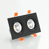 Square Dimmable Recessed COB LED Downlights 5W 7W 9W 12W 18W LED Ceiling Spot Lights AC85-265V LED Ceiling Lamps Indoor Lighting