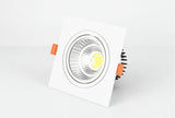 Square Dimmable Recessed COB LED Downlights 5W 7W 9W 12W 18W LED Ceiling Spot Lights AC85-265V LED Ceiling Lamps Indoor Lighting