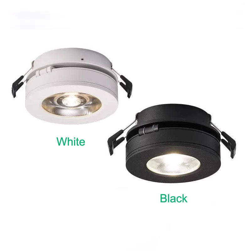 Dimmable LED downlight COB ceiling light spotlight 3W 5W 7W 10W 12W embedded 360 degree rotatable foldable AC85-265V