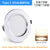 Kaguyahime LED Downlight 3W 5W 9W 15W 18W Silver White Ultra Thin Downlight AC110V 220V 240V Round Recessed LED Spot Lighting