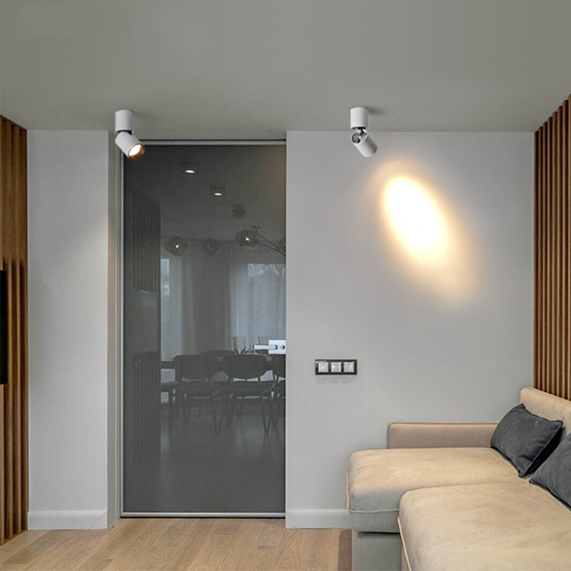 Dimmable LED COB Downlight 6W 10W Surface Mounted Ceiling Lamp Spot Light AC 110V-220V Golden GU10 Lamp 7W For Indoor Lighting