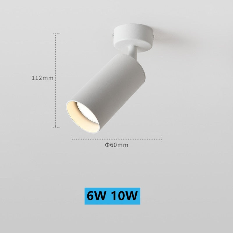 Dimmable LED COB Downlight 6W 10W Surface Mounted Ceiling Lamp Spot Light AC 110V-220V Golden GU10 Lamp 7W For Indoor Lighting