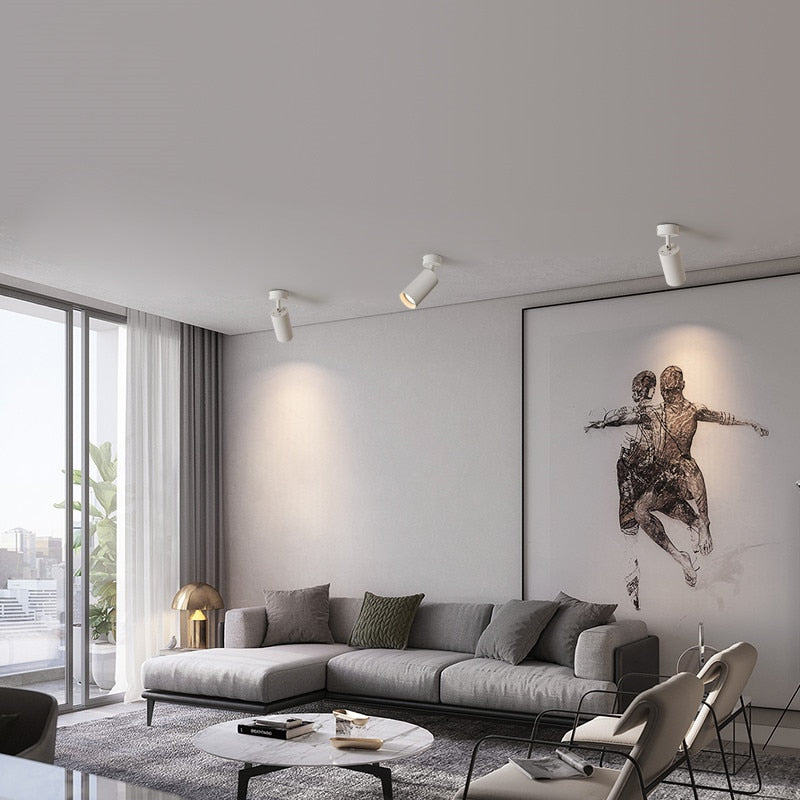 Dimmable LED COB Downlight 6W 10W Surface Mounted Ceiling Lamp Spot Light AC 110V-220V Golden GU10 Lamp 7W For Indoor Lighting