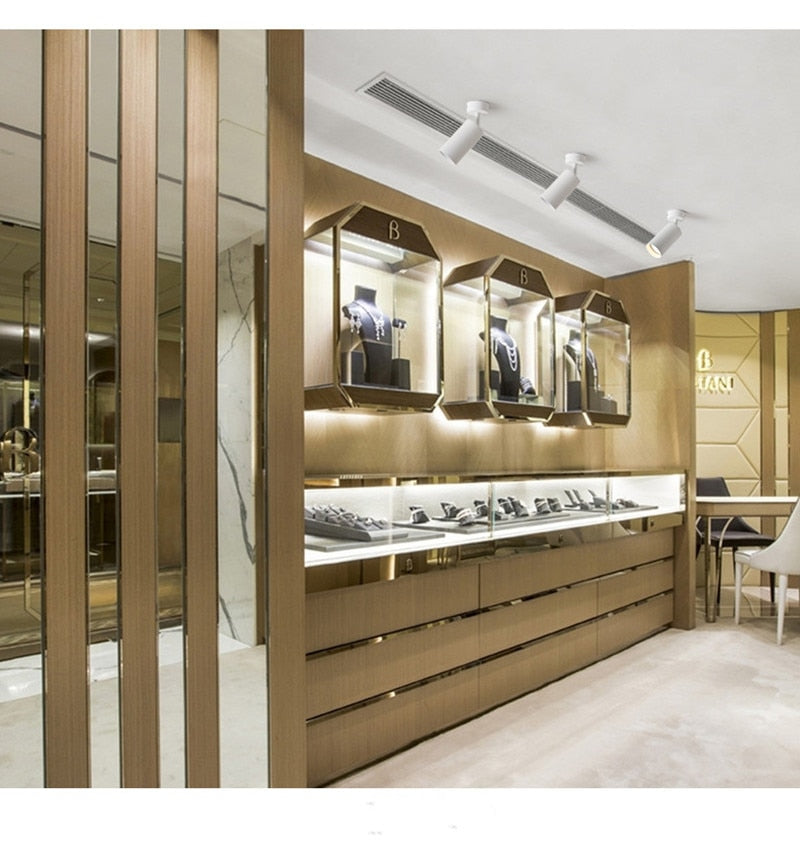 Dimmable LED COB Downlight 6W 10W Surface Mounted Ceiling Lamp Spot Light AC 110V-220V Golden GU10 Lamp 7W For Indoor Lighting