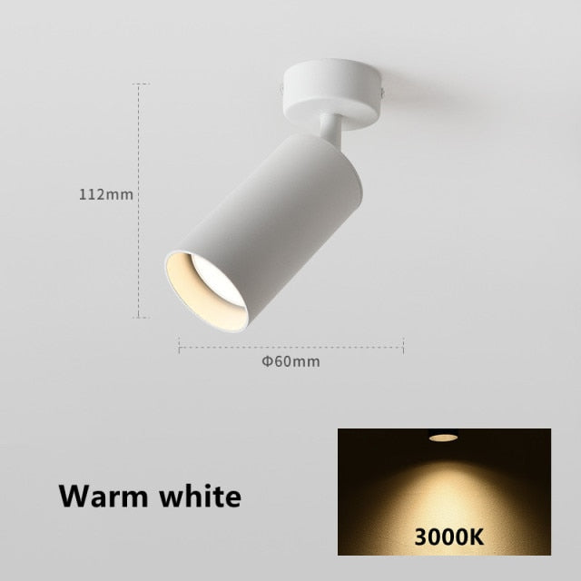 Dimmable LED COB Downlight 6W 10W Surface Mounted Ceiling Lamp Spot Light AC 110V-220V Golden GU10 Lamp 7W For Indoor Lighting