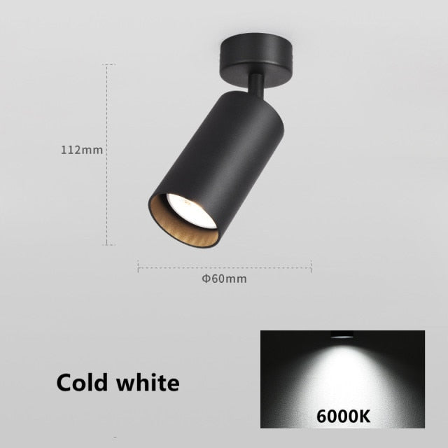 Dimmable LED COB Downlight 6W 10W Surface Mounted Ceiling Lamp Spot Light AC 110V-220V Golden GU10 Lamp 7W For Indoor Lighting