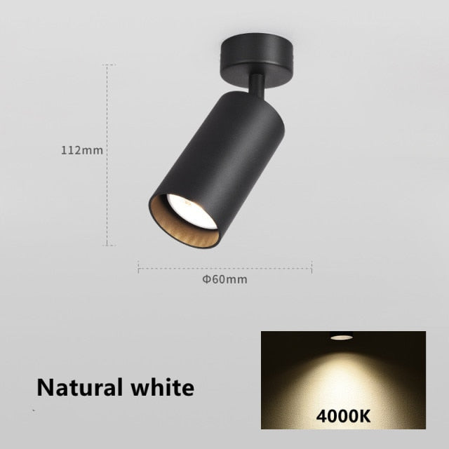 Dimmable LED COB Downlight 6W 10W Surface Mounted Ceiling Lamp Spot Light AC 110V-220V Golden GU10 Lamp 7W For Indoor Lighting