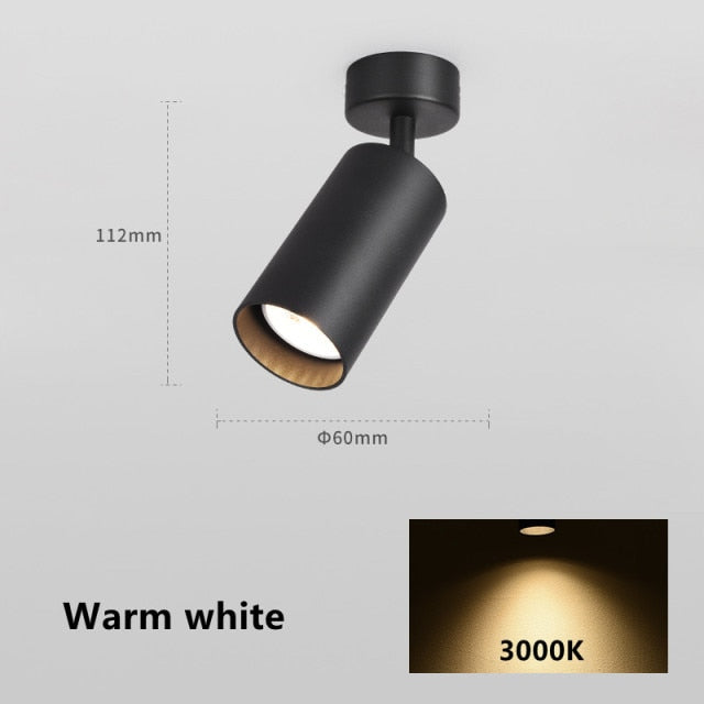 Dimmable LED COB Downlight 6W 10W Surface Mounted Ceiling Lamp Spot Light AC 110V-220V Golden GU10 Lamp 7W For Indoor Lighting