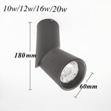 Dimmable Rotating Led Downlights Cob Ceiling Spot Lights AC220V 240v Led Lamp Indoor Room Lighting TV Background  Bedroom 20W