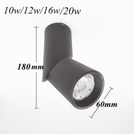 Dimmable Rotating Led Downlights Cob Ceiling Spot Lights AC220V 240v Led Lamp Indoor Room Lighting TV Background  Bedroom 20W