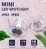 LED Outdoor Waterproof Led Spot Light 12V Volt Spotlight 1W Recessed Ceiling Focus Bath Sauna Kitchen Mini Bulbs Lamp IP65
