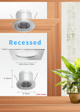 LED Outdoor Waterproof Led Spot Light 12V Volt Spotlight 1W Recessed Ceiling Focus Bath Sauna Kitchen Mini Bulbs Lamp IP65