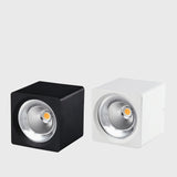 LED 1pcs white Black Surface Mounted  LED Dimmable Downlights 7W 9W 12W 15W 20W COB LED Ceiling lamp Spot Lights AC110-220V