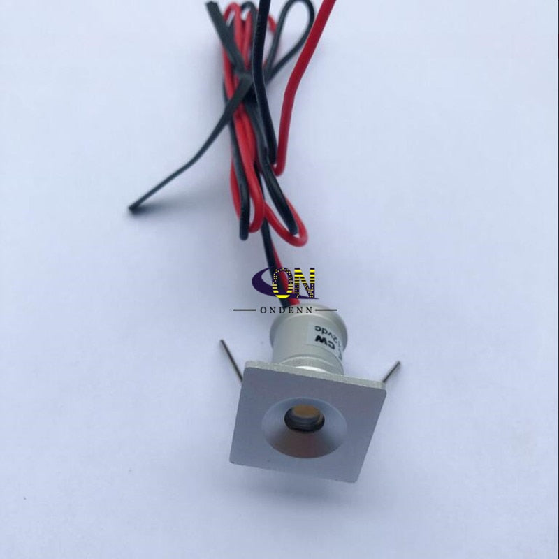 IP65 Mini Led Spot Light Dimmable Downlight 1W DC12V Round Square Recessed Ceiling Spot Lighting Cabinet Jewelry Lamps 9pcs/set