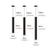 Hanging Wire Downlight 20CM/30CM/60CM Long Tube LED Downlight 3W/7W/12W COB Ceiling Light Cone Decorative Chandelier