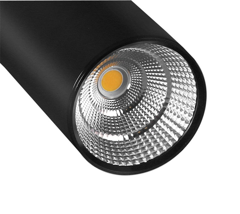 Hanging Wire Downlight 20CM/30CM/60CM Long Tube LED Downlight 3W/7W/12W COB Ceiling Light Cone Decorative Chandelier