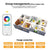 Smart Home 2.4G RGBCCT 6 Zone Group Control RF Remote Control Work with Pro Series RGBCCT Controller LED Bulb Spotlight