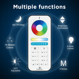 Smart Home 2.4G RGBCCT 6 Zone Group Control RF Remote Control Work with Pro Series RGBCCT Controller LED Bulb Spotlight