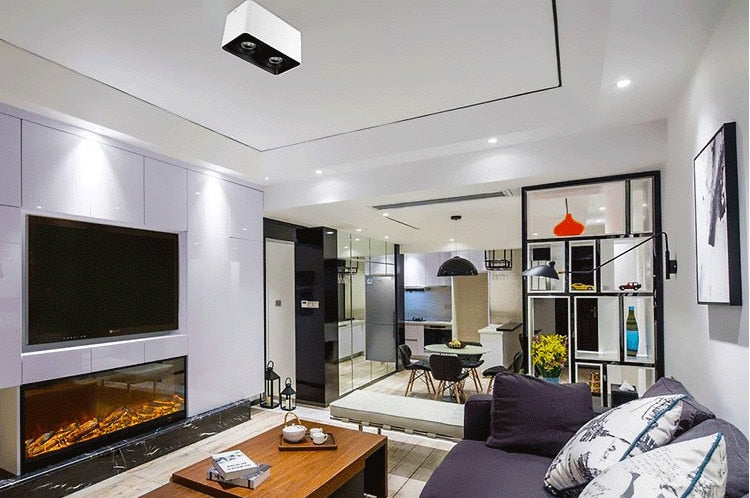 Angle Adjustable Surface Mounted LED Downlight+Replaceable GU10 LED Bulb 7W 10W 14W 20W Square LED Ceiling Spot Light AC110 220V