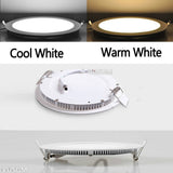 Ultra Thin Led Panel Downlight Ceiling Recessed Light 6W 9W 12W 15W 18W 21W AC85-265V Indoor Lighting spotlights led ceiling