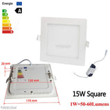 Ultra Thin Led Panel Downlight Ceiling Recessed Light 6W 9W 12W 15W 18W 21W AC85-265V Indoor Lighting spotlights led ceiling