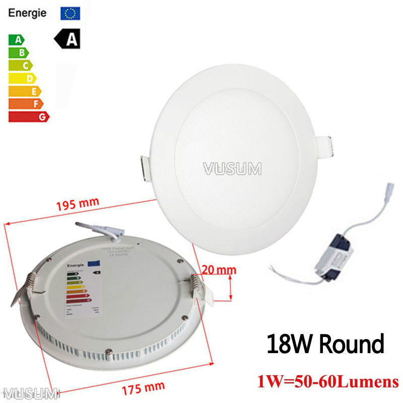 Ultra Thin Led Panel Downlight Ceiling Recessed Light 6W 9W 12W 15W 18W 21W AC85-265V Indoor Lighting spotlights led ceiling