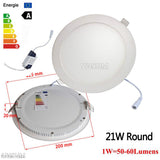 Ultra Thin Led Panel Downlight Ceiling Recessed Light 6W 9W 12W 15W 18W 21W AC85-265V Indoor Lighting spotlights led ceiling