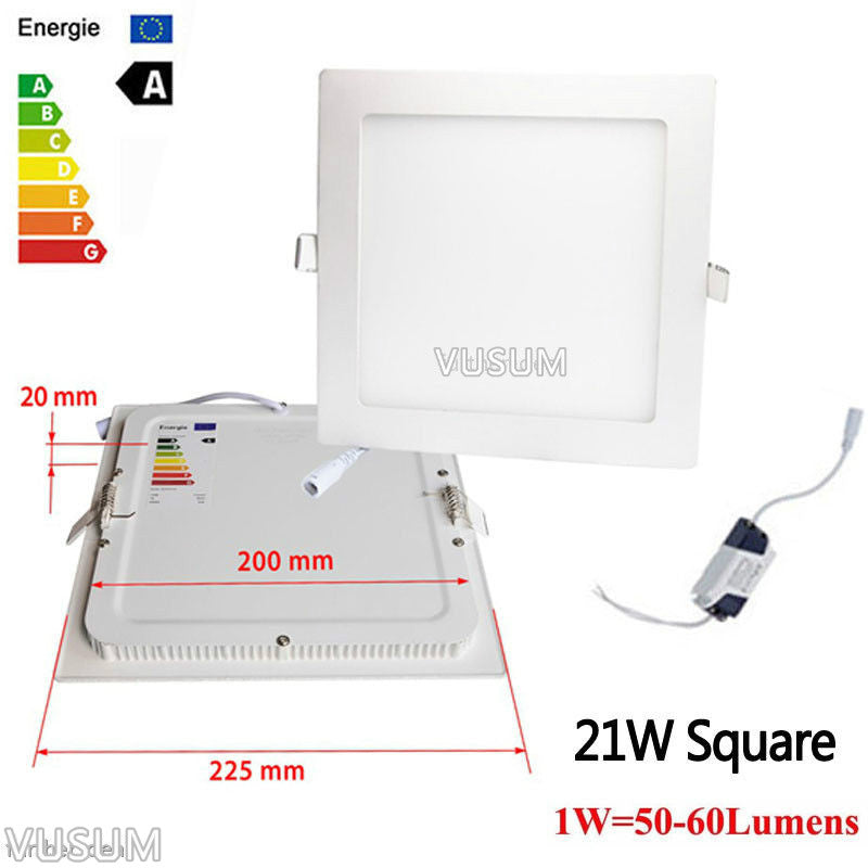 Ultra Thin Led Panel Downlight Ceiling Recessed Light 6W 9W 12W 15W 18W 21W AC85-265V Indoor Lighting spotlights led ceiling