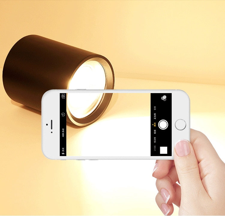 LED Surface Mounted Downlight High Bright Epistar COB Dimmable 8W 12W 15W 20W Round Ceiling Spot Lamp AC 110V/220V White /Black