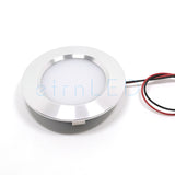 LED Mini LED Spot Round Ultra-Thin Concealed Recessed Downlight 12V 3W Under Cabinet Closet Wardrobe Motorhome Lamp Dimmable