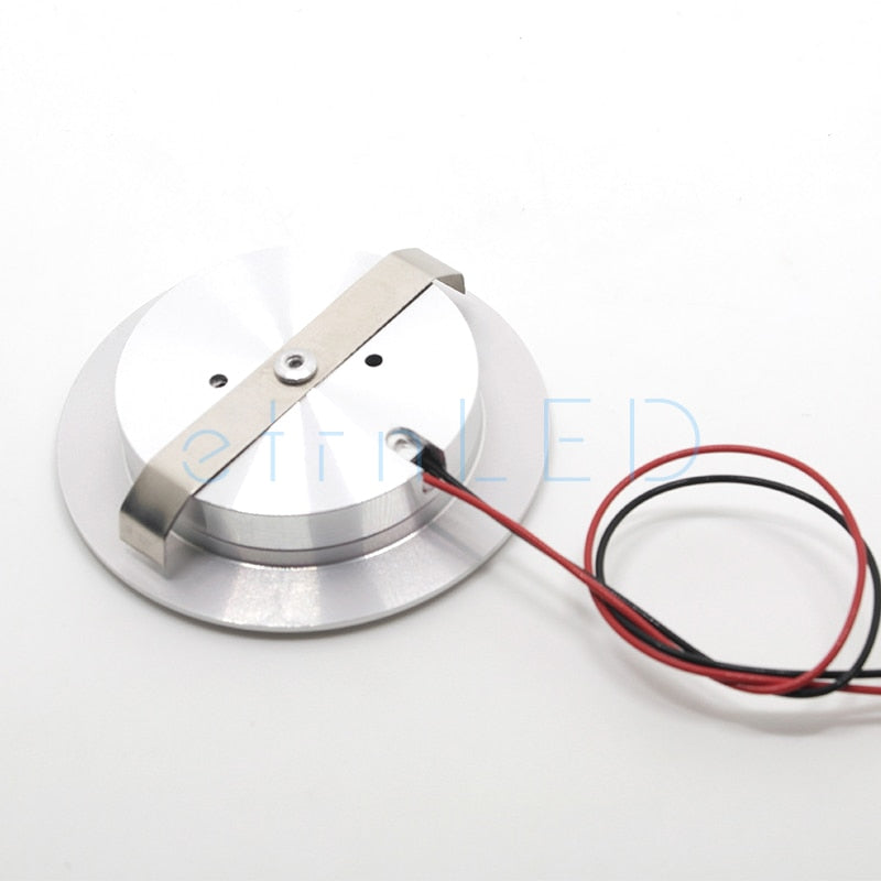 LED Mini LED Spot Round Ultra-Thin Concealed Recessed Downlight 12V 3W Under Cabinet Closet Wardrobe Motorhome Lamp Dimmable
