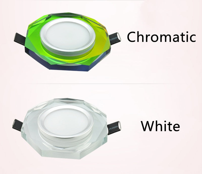 Europe Crystal 3W LED Ceiling Lamp Recessed Bedroom Luxury Downlight Living Room Decoration Spot Lighting Luminaire AC110/220V