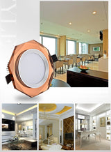 Europe Crystal 3W LED Ceiling Lamp Recessed Bedroom Luxury Downlight Living Room Decoration Spot Lighting Luminaire AC110/220V