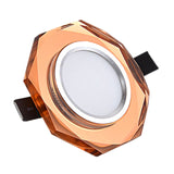 Europe Crystal 3W LED Ceiling Lamp Recessed Bedroom Luxury Downlight Living Room Decoration Spot Lighting Luminaire AC110/220V