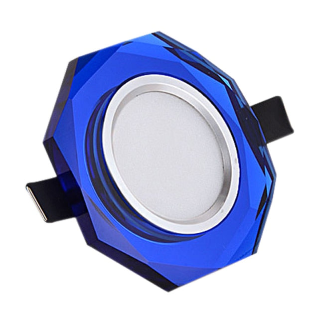 Europe Crystal 3W LED Ceiling Lamp Recessed Bedroom Luxury Downlight Living Room Decoration Spot Lighting Luminaire AC110/220V