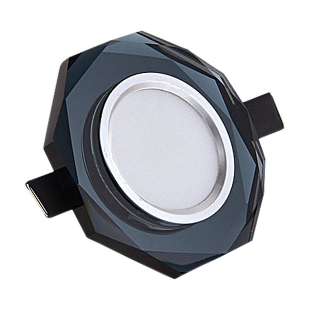 Europe Crystal 3W LED Ceiling Lamp Recessed Bedroom Luxury Downlight Living Room Decoration Spot Lighting Luminaire AC110/220V