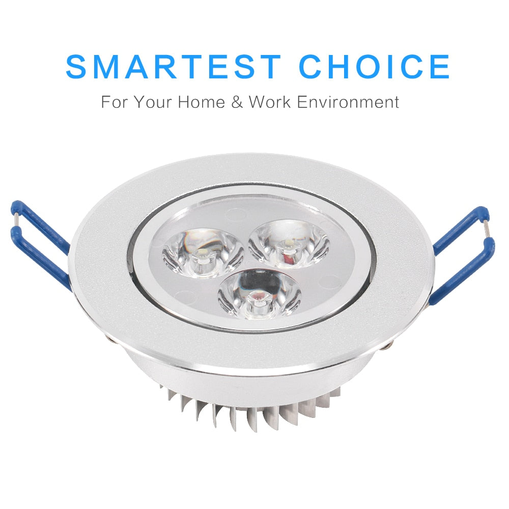 LED Downlight 10 Pack/lots 9W 12W 15W 110V 220V Spot Light Dimmable Recessed Decoration Ceiling Lamp Domestic Indoor Lighting