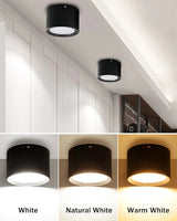 Dimmable Surface Mounted Downlights 7W 9W 12W 15W 18W 5730SMD LED Ceiling Spot Lights AC85-265V LED Ceiling Lamp Indoor Lighting