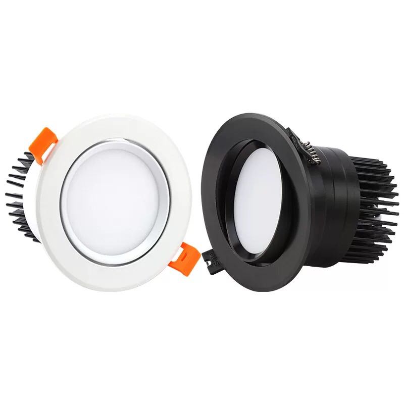 Dimmable LED Downlight COB Spotlight Ceiling Light 5W 7W 9W 12W 15W 18W 25W 30W Round Embedded LED Downlight Panel Light AC110V 220V