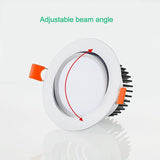 Dimmable LED Downlight COB Spotlight Ceiling Light 5W 7W 9W 12W 15W 18W 25W 30W Round Embedded LED Downlight Panel Light AC110V 220V