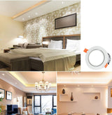 Dimmable LED Downlight COB Spotlight Ceiling Light 5W 7W 9W 12W 15W 18W 25W 30W Round Embedded LED Downlight Panel Light AC110V 220V