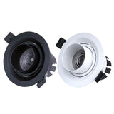 Dimmable LED Embedded Zoom 15-60 degrees COB Downlights 8W 12W 15W 18W 21W 24W Ceiling Lamp Spot Lights AC110-220V Indoor lighting