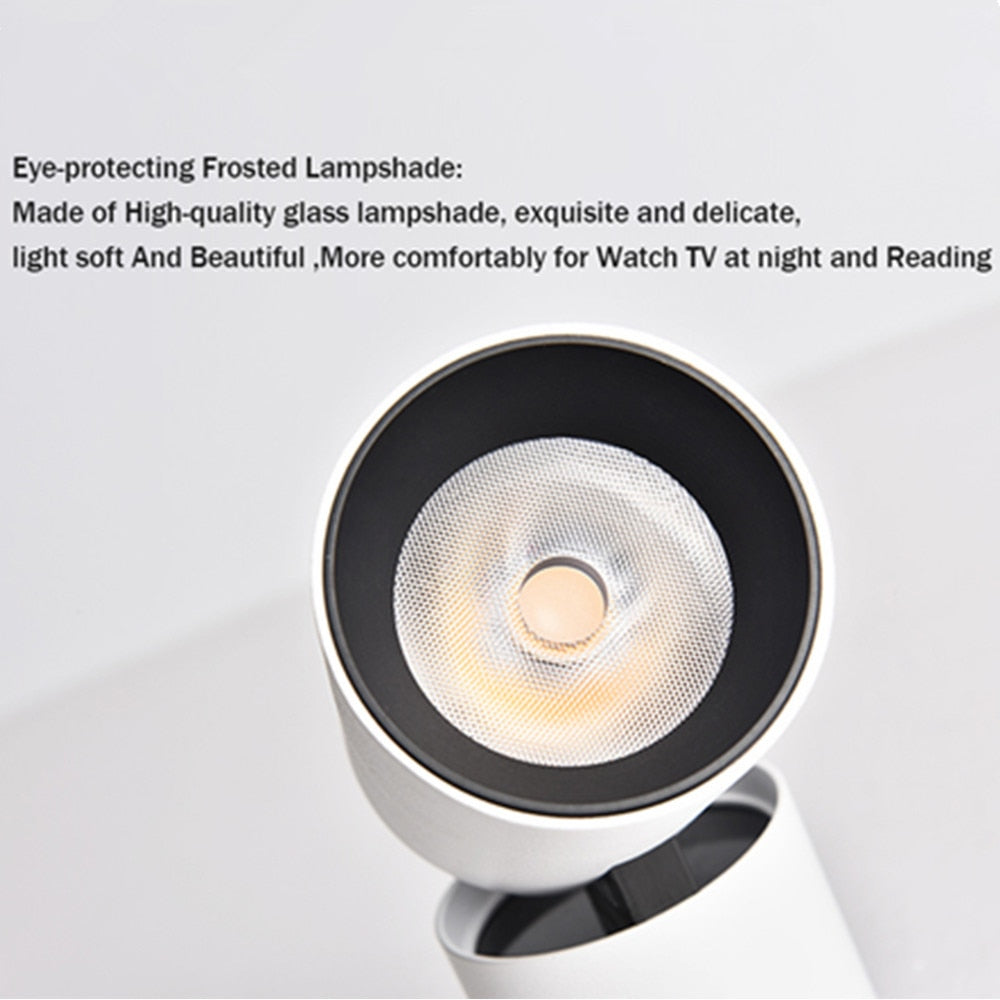 LED Downlight 12W 7W 360 Degree Rotatable Spot led light Recessed Round LED Ceiling Lamp 220V 110V Foldable LED Spot Lighting