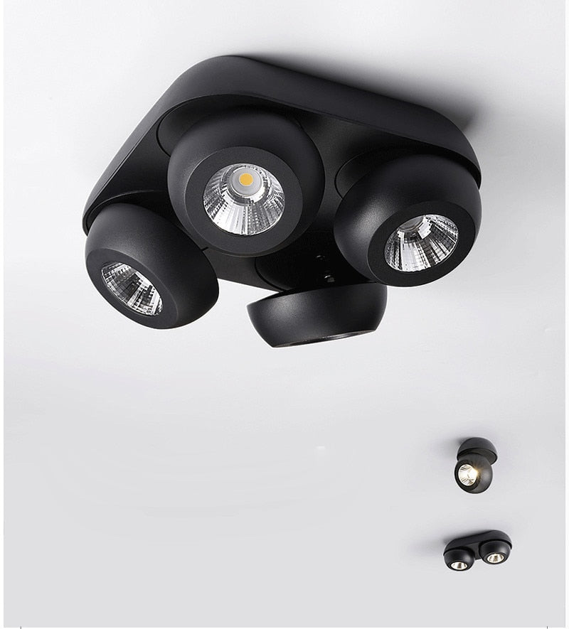 High Quality Super Bright Surface Mounted LED Dimmable Downlights 10W 15W 20W 30W 40W 60W AC85-265V COB Ceiling Lamp Spot Lights