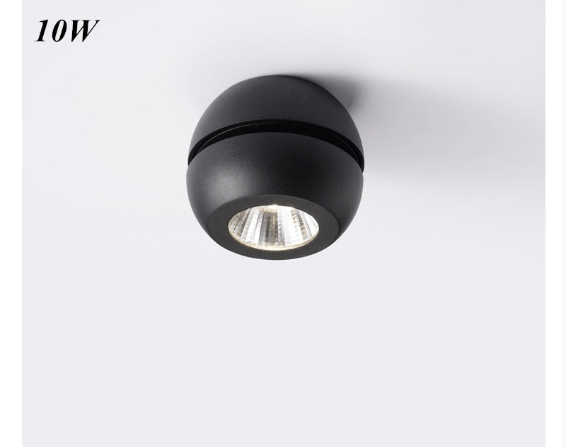 High Quality Super Bright Surface Mounted LED Dimmable Downlights 10W 15W 20W 30W 40W 60W AC85-265V COB Ceiling Lamp Spot Lights